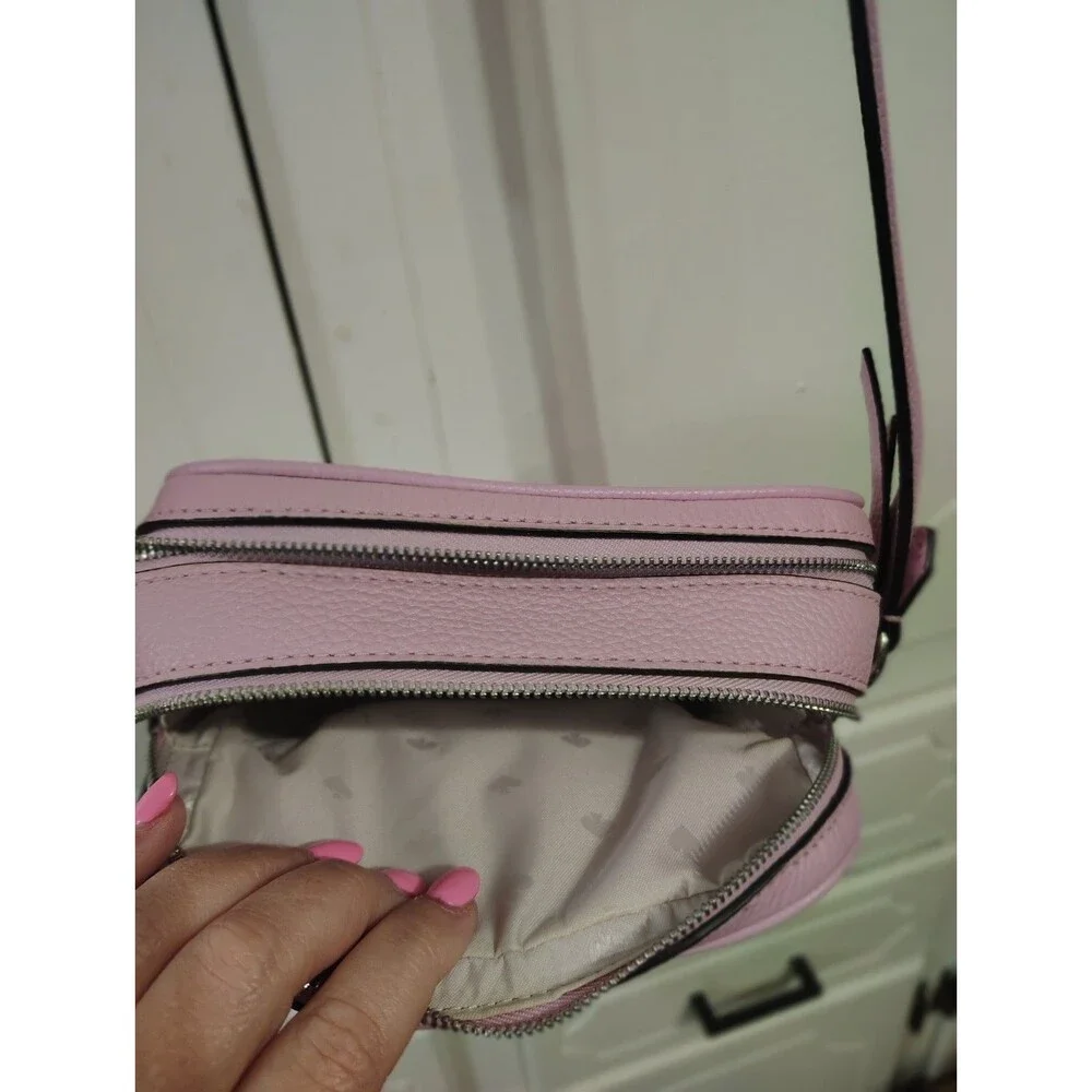 Kate Spade Crossbody Bag Womens Small Lavender Leather Zip Shoulder Purse
